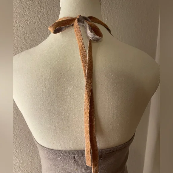 FOREVER 21 Halter Top Flame Mini Dress SZ M New With Tags Gray Orange Flames - Picture 5 of 8